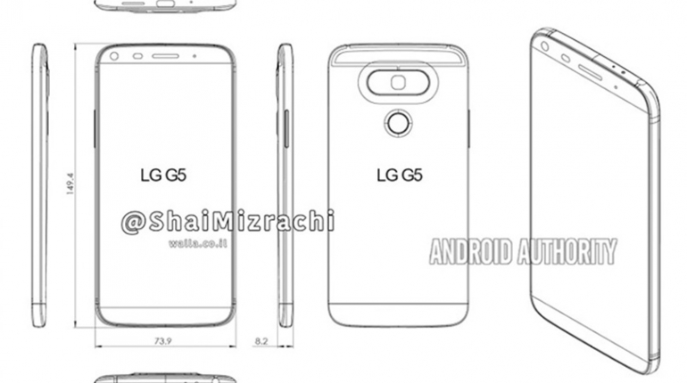 طرح‌های گوشی ال‌جی G5 به بیرون درز کرد