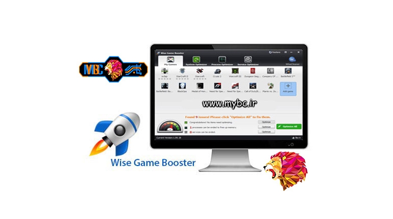 دانلود Wise Game Booster 1.35.44 Final + Portable – نرم افزار افزایش سرعت بازی