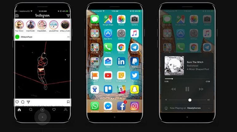 شاید گوشی آیفون ۸ این شکلی باشد